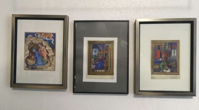 null Lot d affiches et de pièces encadrées 

Charles Avery Bernin 67 x 45 cm a vue...
