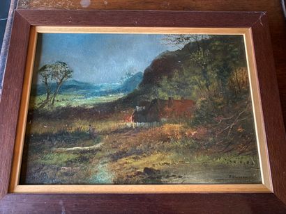 null H.WINSTANLEY (19th-20th century)
Landscape, oil on cardboard
25x35cm
