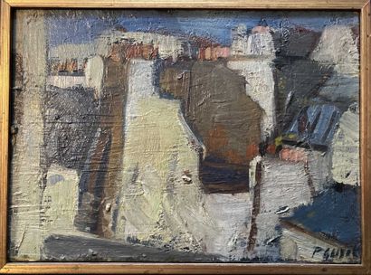 null Paul GUYOT (20th century)
The roofs 
Oil on canvas signed lower right.
16 x...