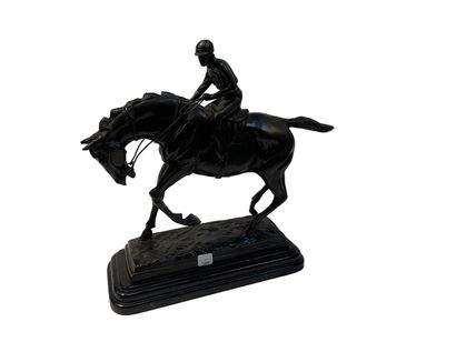 null MENE (after), The Jockey. 
Proof in regule in the imitation of bronze on black...