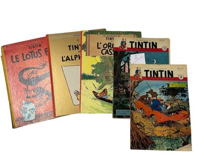 null L uvre intégrale d HERGE
Tintin en 13 tomes. On joint un album et des magazines...