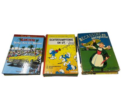 null Comic Lucien, 8 volumes. Bécassine, 5 volumes. The Smurfs, 8 volumes. Buck Danny,...