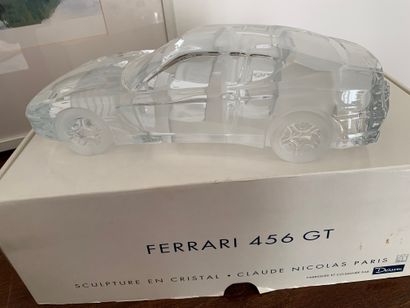 null DAUM. Ferrari modèle 456 GT. Exemplaire n°152/999