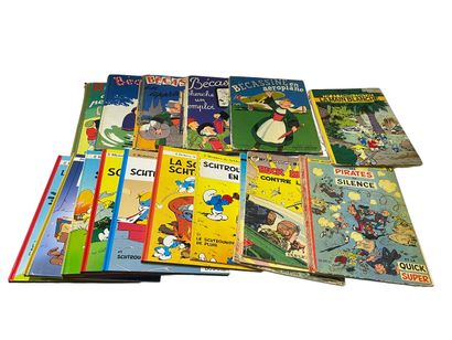 null Comic Lucien, 8 volumes. Bécassine, 5 volumes. The Smurfs, 8 volumes. Buck Danny,...