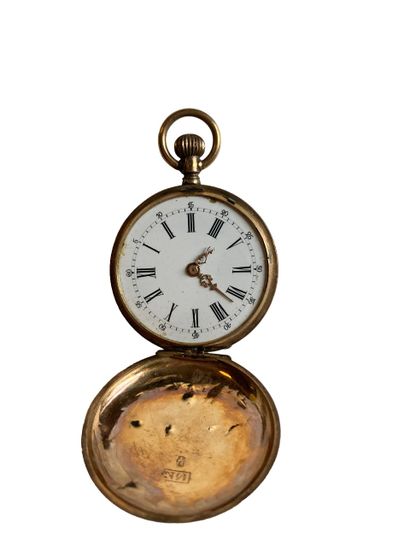 null Pocket watch in 14k gold.
Gross weight: 24.1 grams.