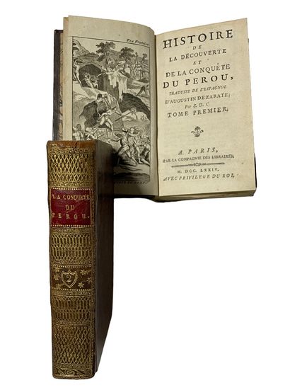 Deux tomes « La Conquête du Pérou » de 1774....