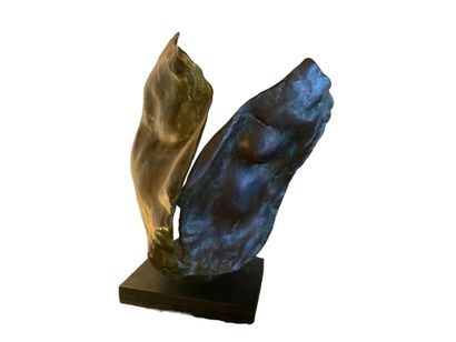 null Jean-Claude ATHANE (1930-2020)
Sculpture en bronze à patine brune et doré
Numérotée...