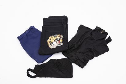 null GUCCI- EMILIO PUCCI- WOLFORD : Lot including a black jean, a black undershirt...