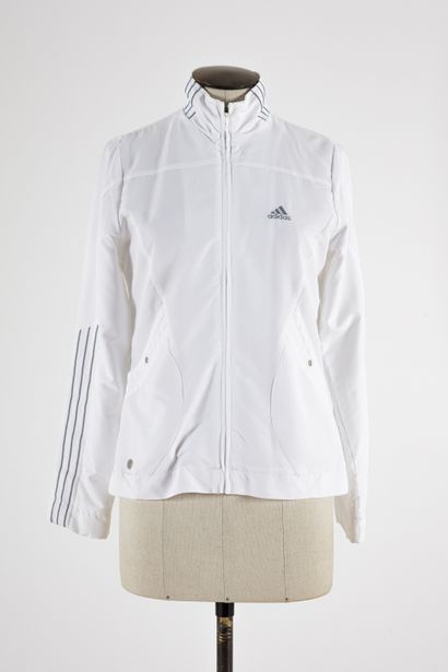 null ADDIDAS -ADDIDAS BY STELLA MC CARTNEY: Lot including two white polyester sports...