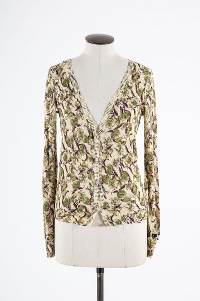 null ROBERTO CAVALLI: Lot including a pink knitted mink jacket, silk interior, S.40,...