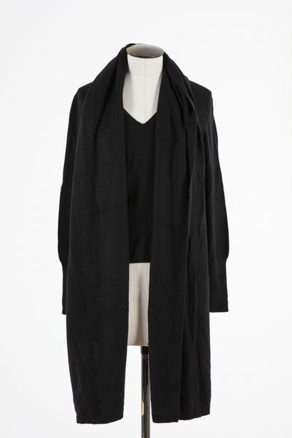 null ERIC BOMPARD: Lot including a black cashmere V-neck sweater, long sleeves, T.S,...