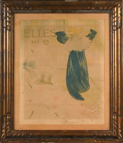 null Henri de TOULOUSE -LAUTREC (1864-1901) Elles Lithographie en couleurs sur vélin...