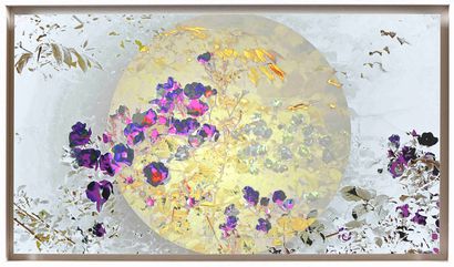 null Michel GUILLAUMEAU (Né en 1947) Planète accoucheuse Peinture digitale. Signée...