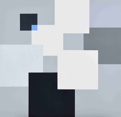 null Jean-Claude REUSSNER (1926-2016) Ka-ré 426, 2010 Acrylique sur toile. 84 x 84...