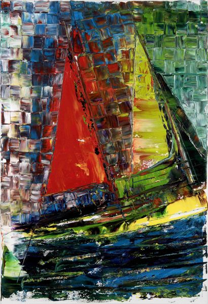 null Arnaud ASKOY (Born in 1970) At sea Oil on canvas. 100 x 70 cm

Painter, poet...