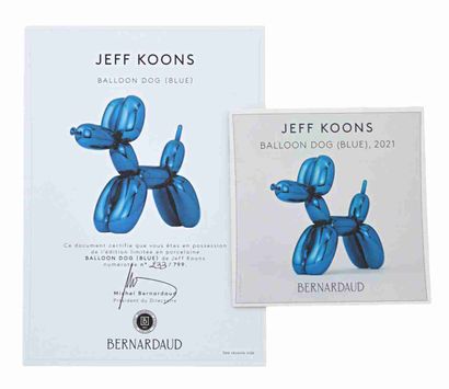 null Jeff KOONS (Né en 1955) Balloon Dog (Blue), 2021
 Porcelaine de Limoges émaillée...
