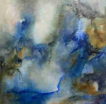 null Anne-Catherine FAVIER (Born in 1960) 
Silent explosion, 2022 
Oil on canvas....