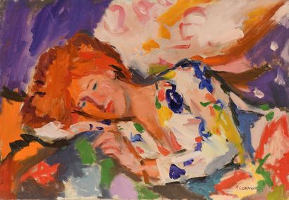Pierre CORNU (1895-1996) Portrait of Janet...