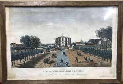 null Cinq vues d'optique :
Vue de hôtel de ville de Terremonde (29x46cm)
Vue de la...