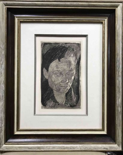 null d'après Kathe KOLWITZ
Visage de femme
23x13.5cm
Tampon sec
