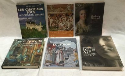 null HISTOIRE - ART 6 volumes Les chateaux fous, Le roi et l'artiste, Madame Elisabeth,...