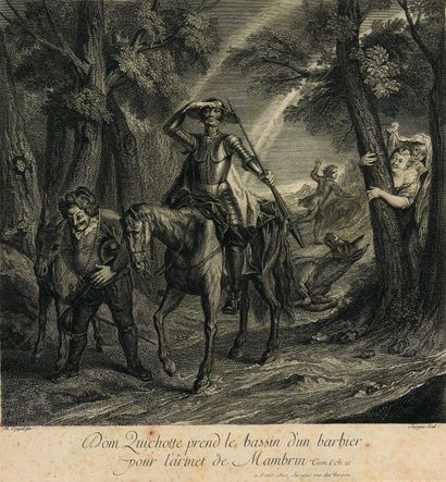 null D'après Charles Antoine COYPEL " Don Quichotte prend le bassin d'un barbier...