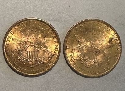 null 26 Two coins of 20 gold dollars 1900.