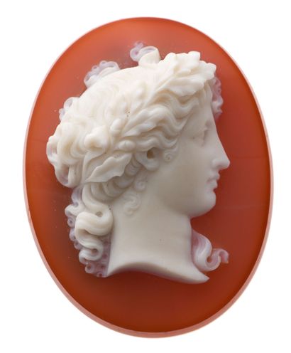 null 67 Important cameo on agate. Size : 5,2 x 4 cm