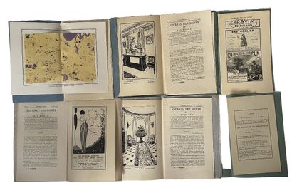 null JOURNAL DES DAMES ET DES MODES Four booklets from 1914, supplements 74 numbered...