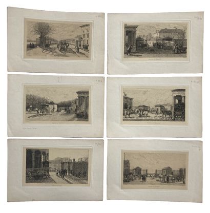null Louis Joseph Trimolet (1812-1843) Les barrières de Paris : Courcelles, Passy,...