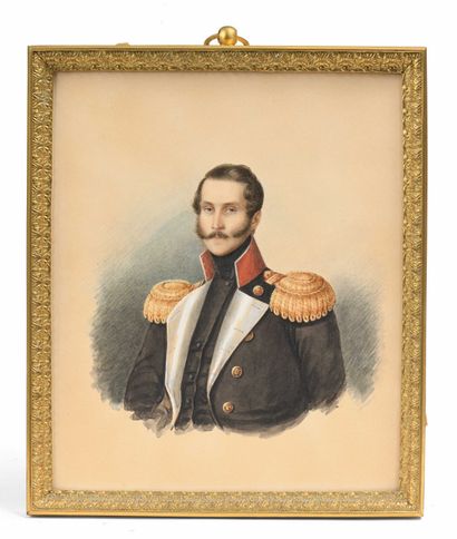 null Russian school of the first half of the 19th century Portrait of Serge Grigorievitch...