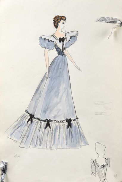 null Yuri (George) ANNENKOV (1889-1974) Three costume designs for Carmine Gallone's...