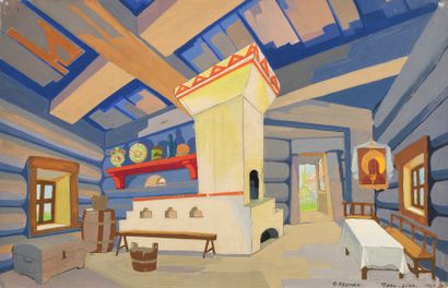null Pavel FROMAN (1894-1940) Set design project for "Prince Igor", 1929 Gouache...
