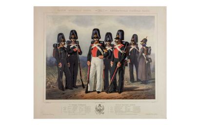 null HUOT d après Wilhelm-Adolf LADURNER (1799 1855) « Garde Impériale Russe. 1er...