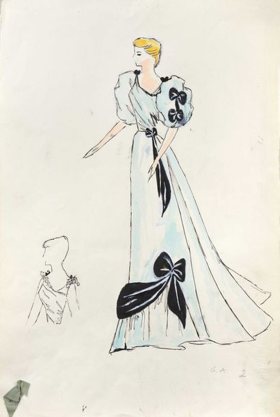 null Yuri (George) ANNENKOV (1889-1974) Two costume designs for Carmine Gallone's...