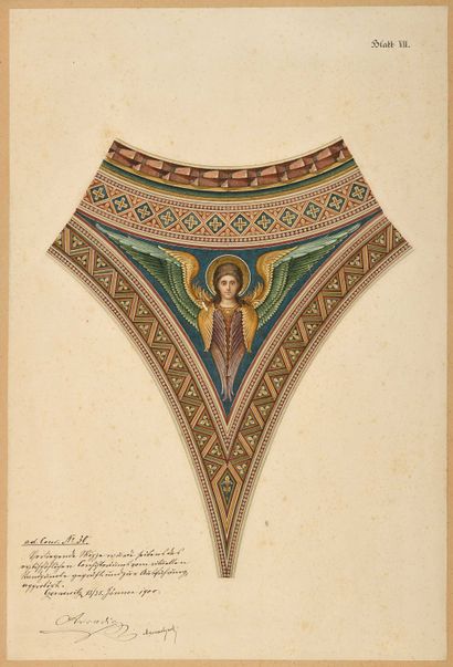 null [UCRAINICA] EARLY 20th CENTURY AUSTRIAN SCHOOL Project for the decoration of...