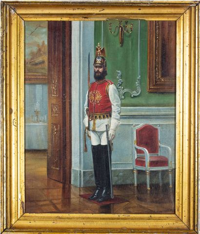 null BUNIN, Narcise Nikolaiévitch (1856-1912) Sentry of the Regiment of the Horse...