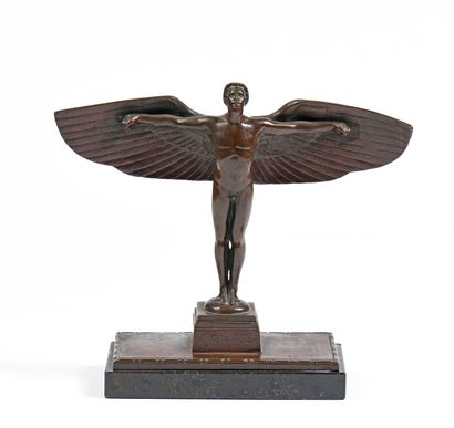 null BREUER Peter (1856-1930) "Icare" Bronze proof with brown patina, early edition...