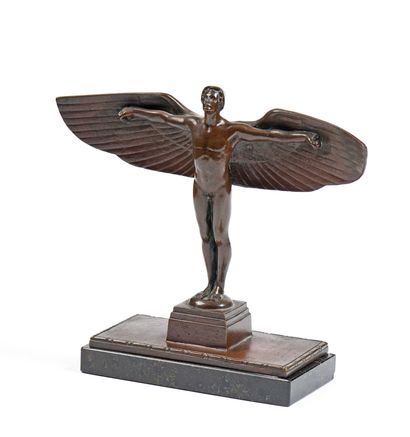 null BREUER Peter (1856-1930) "Icare" Bronze proof with brown patina, early edition...