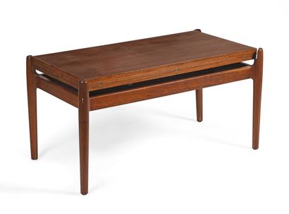 null SM0RREBR0D (Ed. by) Teak coffee table, which can be transformed into a dining...