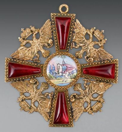 null Croix de l'ordre de Saint Alexandre Nevski. Institué en 1725 sous Catherine...
