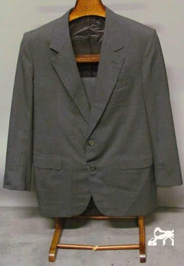 ARNYS COSTUME pour Homme en lainage gris, veste à col cranté, deux boutons, deux...