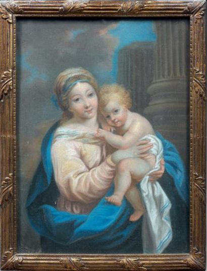 Anne de POLIGNY, attribué à Ecole française, fin du XVIIIe, début du XXe siècle Vierge...