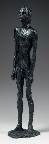 Edmond MOIRIGNOT (1913-2002) L'Ephèbe 1976 Bronze à patine noire bleutée, signé sur...