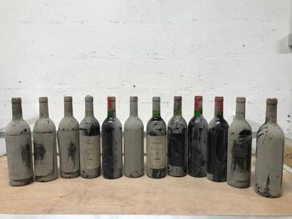 null Douze bouteilles: Deux MEDOC FAUCHON 1985 (ntlb) Dix Château La GANNE Pomerol...