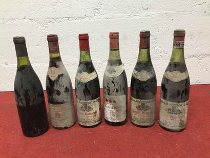 null Six bouteilles divers: MERCUREY, MOREY ST DENIS BOUCHARD Une GEVREY CHAMBERTIN...