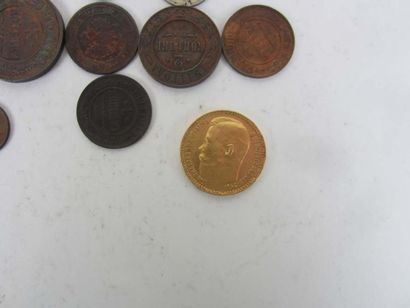 null 33 Monnaies russes regne de Nicolas II. (1 Au + 20 Ag + 12 Cu)