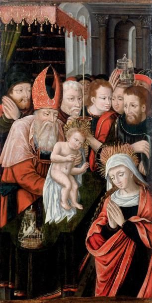 Ecole flamande, premier tiers du XVIe siècle La Présentation de l'Enfant Jésus au...