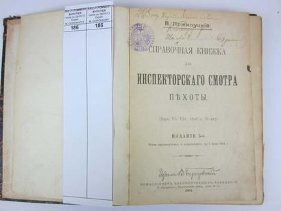 null Manuel pour les inspections de l'infanterie. V. E. Przilutsky, 1904. 250 pages....