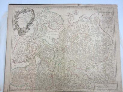 null Deux cartes de Russie (parties meridionale 1752 et septentrionale 1753) par...